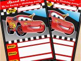 Cars themed Birthday Invitations Free Printable Disney Cars Lightning Mcqueen Birthday