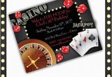 Casino themed Birthday Party Invitations Casino Invitations Casino Night Casino Birthday