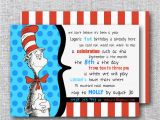 Cat and the Hat Birthday Invitations Cat In the Hat Birthday Invitation Modern by theprintablecafe