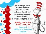 Cat In the Hat Birthday Party Invitations Dr Seuss Invitation Template Best Template Collection