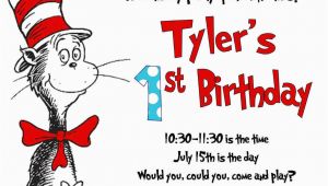 Cat In the Hat First Birthday Invitations Free Printable Cat In the Hat Birthday Party Invitations
