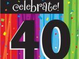 Celebrating 40th Birthday Ideas Celebrate 40th Birthday Luncheon Napkins