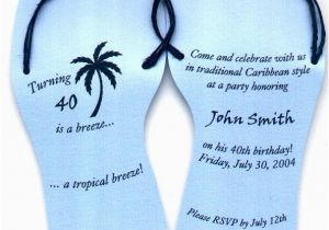 Cheap 40th Birthday Invitations 4 original Beach themed Birthday Party Invitations