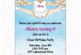 Cheerleading Birthday Invitations Cheerleading Pixie Split Birthday Invitations Paperstyle