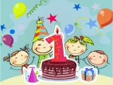 Childrens Email Birthday Cards 1st Birthday Wishes for Cute Babies