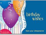Chiropractic Birthday Cards for Patients Birthday Postcards with Hand Spine Designs