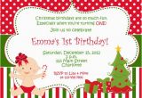 Christmas 1st Birthday Invitations Items Similar to First Birthday Christmas Party Invitation