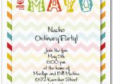 Cinco De Mayo Birthday Invitations Cinco De Mayo Chevron Party Invitations