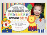 Circus 1st Birthday Invitations Circus 1st Birthday Invitations Best Party Ideas