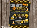 Construction Birthday Party Invites Construction Birthday Party Invitation Construction Birthday