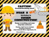 Construction Birthday Party Invites Under Construction Party Lynlee 39 S