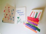 Construction Paper Birthday Card Ideas Birthday Cards Made by toddlers Rainbow Cake W