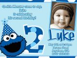 Cookie Monster Birthday Invites Cookie Monster Birthday Invitations Cookie Monster 2nd