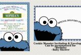 Cookie Monster Birthday Invites Cookie Monster Invitation Set Matching and 50 Similar Items