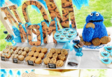 Cookie Monster Birthday Party Decorations Kara 39 S Party Ideas Chic Girl Blue Diy Cookie Monster