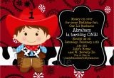 Cowboy First Birthday Invitations Cowboy Birthday Invitation 1st Birthday Cowboy Party