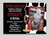 Cowboy First Birthday Invitations Cowboy Birthday Invitation Cowboy 1st Birthday Party