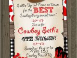 Cowboy First Birthday Invitations Cowboy Birthday Party Invitation Cowboy Invitation Digital