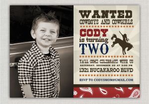 Cowboys Invitations Birthday Party Cowboy Birthday Invitation by Announcingyou On Etsy