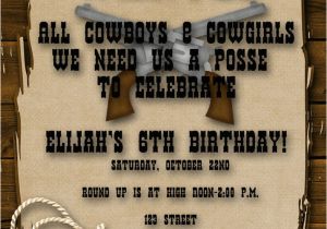 Cowboys Invitations Birthday Party Cowboy Birthday Party Invitation Ebay