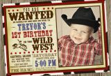 Cowboys Invitations Birthday Party Cowboy Birthday Party Invitation Photo Option