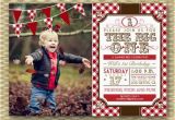 Cowgirl 1st Birthday Invitations 1st Birthday Invitation Country Western Bbq Picnic