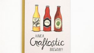 Craft Beer Birthday Card Craft Beer Bday Card by Made In Brockton Village at Maker