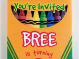 Crayon Birthday Party Invitations 19 Creative Crayola Crayon Party Ideas Spaceships and