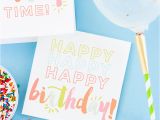 Create and Print Birthday Cards Free Birthday Printables Eighteen25