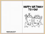 Create and Print Birthday Cards Kids Birthday Card Template Resume Builder