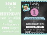 Create Birthday Party Invitations Online Free How to Create An Invitation In Picmonkey