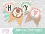 Create Happy Birthday Banner Online Ice Cream Happy Birthday Banner Ice Cream Shoppe Birthday