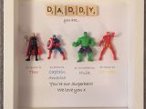 Creative Diy Birthday Gifts for Husband Avengers Superhero Figures Frame Gift Ideal for Dad