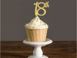 Cupcake Decorations for 18th Birthday 18th Birthday Cupcake toppers Silver Black Gold Glitter