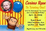 Curious George 1st Birthday Invitations Curious George Birthday Party Invitations A Birthday Cake