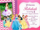 Custom Disney Princess Birthday Invitations 12 Disney Princess Birthday Party Invitations Personalized