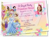 Custom Disney Princess Birthday Invitations Disney Princess Invitations Disney Princess Birthday