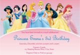 Custom Disney Princess Birthday Invitations Disney Princesses Birthday Invitations Disney Princess