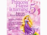 Custom Disney Princess Birthday Invitations Personalized Disney Princess Tangled Rapunzel Invitations