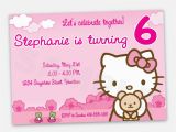 Custom Hello Kitty Birthday Invitations Hello Kitty Birthday Invitation Wording Best Party Ideas