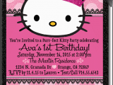 Custom Hello Kitty Birthday Invitations Hello Kitty Princess Birthday Invitation Hello Kitty