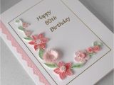 Custom Made Birthday Cards Online Handmade 80th Birthday Card Paper Quilling Can Be for Any