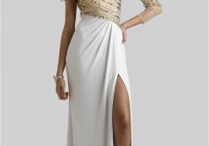 Custom Made Birthday Dresses Elegant Sheath Chiffon Prom Dresses 2015 One Shoulder