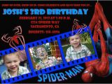 Custom Spiderman Birthday Invitations Custom Spiderman Birthday Invitation Photo Card 5×7 or 4×6