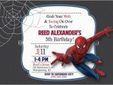 Custom Spiderman Birthday Invitations Custom Spiderman Birthday Party Invitations Made to