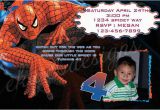 Custom Spiderman Birthday Invitations Customized Printable Spiderman Birthday Invitation