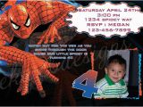 Custom Spiderman Birthday Invitations Customized Printable Spiderman Birthday Invitation