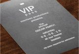 Custom Vip Pass Birthday Invitations Personalized Vip Pass Birthday Invitation Einvite Com