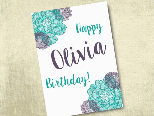 Free Printable Customized Birthday Cards