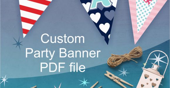 Customized Birthday Decorations Custom Party Banner Personalized Party Decorations for